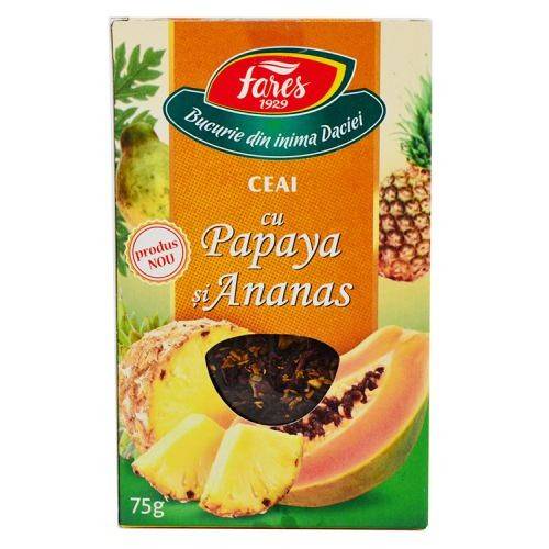 Ceai cu Papaya si Ananas 75gr Fares
