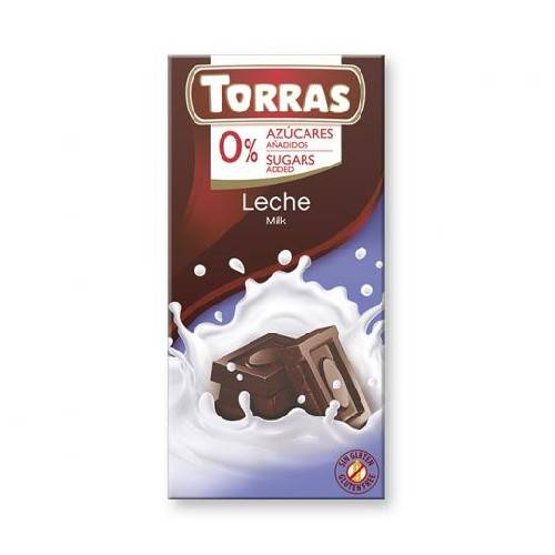 Ciocolata cu Lapte Fara Gluten - 75gr - Torras