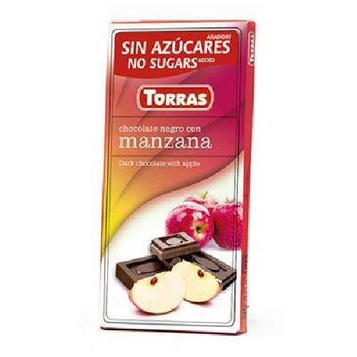 Ciocolata Neagra cu Mar 75gr Torras