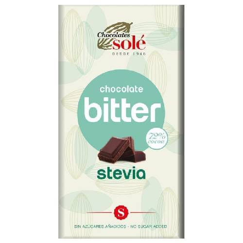 Ciocolata Neagra cu Stevie 72% Cacao 100gr Pronat