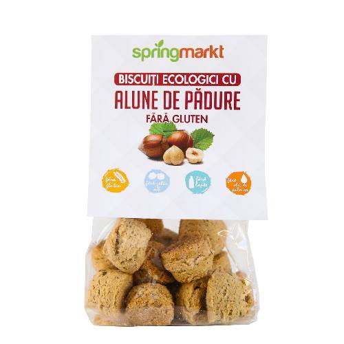 Biscuiti Bio cu Alune de padure - fara gluten - 100gr - springmarkt
