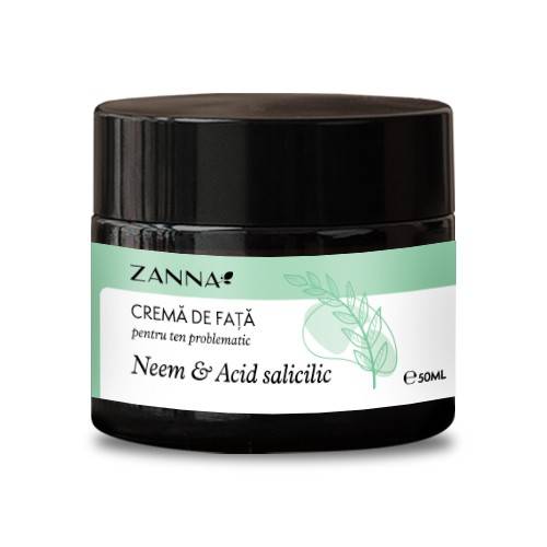 Crema pentru ten problematic cu Neem si Acid Salicilic - 50 ml - Zanna