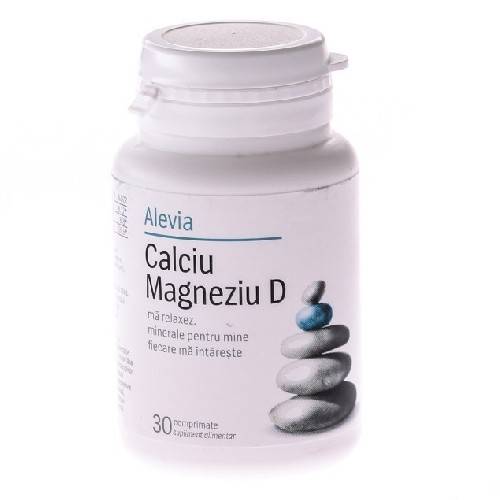 Calciu+Magneziu+Vitamina D 30cpr Alevia