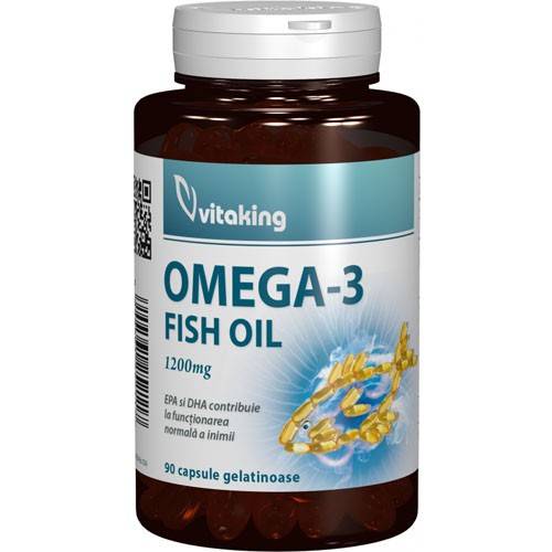 Omega 3 Forte (ulei de peste) 1200mg 90cps Vitaking