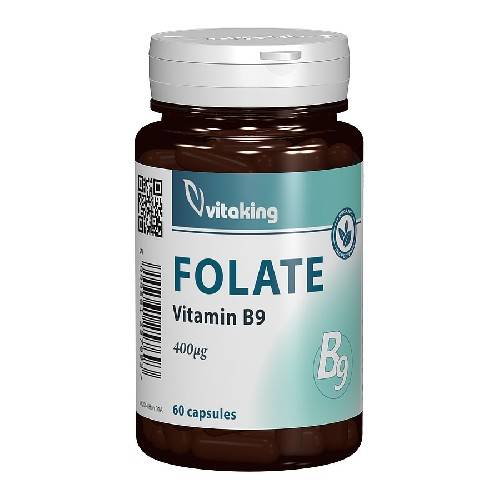 Folate 400mcg 60cps - Vitaminking