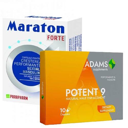 Pachet Maraton 20cps + Potent9 10cps - Adams
