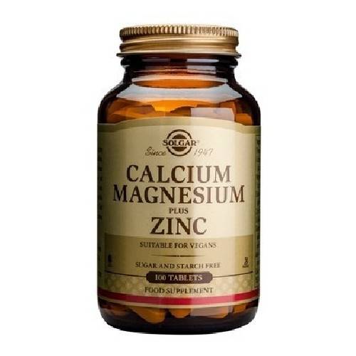 Calcium - Magnesium - Zinc 100tab Solgar