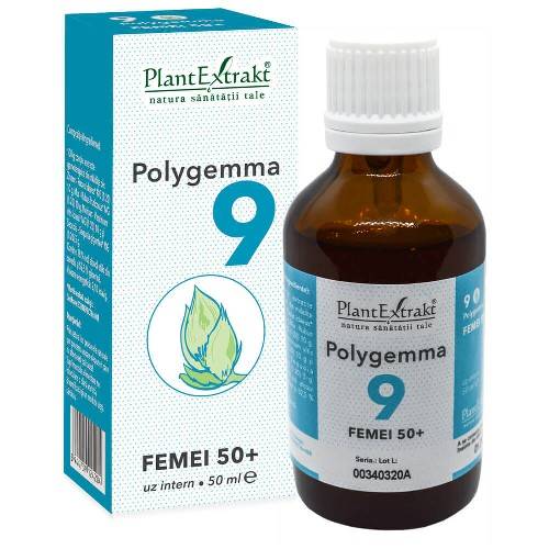 Polygemma 9 - Femei 50+ 50ml - PlantExtrakt