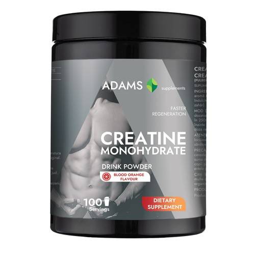 Creatina monohidrata (portocala rosie) - 450gr - Adams