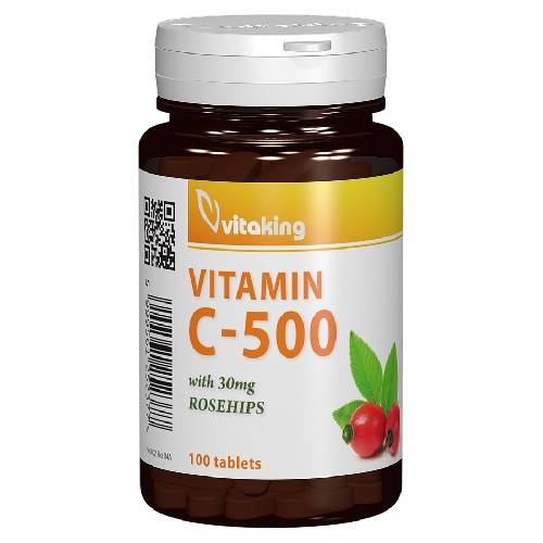 Vitamina C 500 mg cu Macese 100cpr - Vitaking