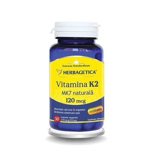 Vitamina K2 mk7 Naturala 60cps - Herbagetica
