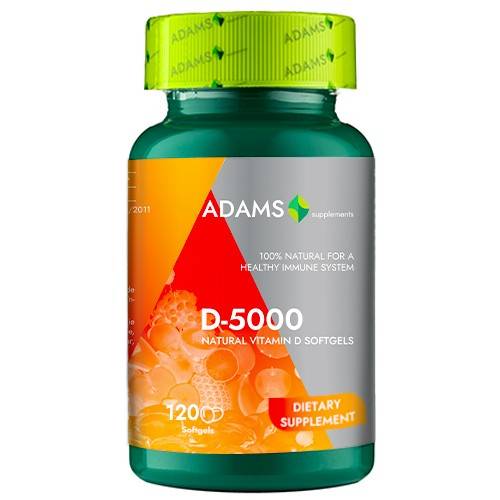 Vitamina D-5000 softgel 120 cps - Adams